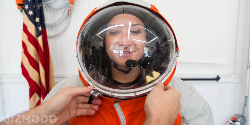 Illustration for article titled I Went to Brooklyn to Try on a Bonafide Spacesuit